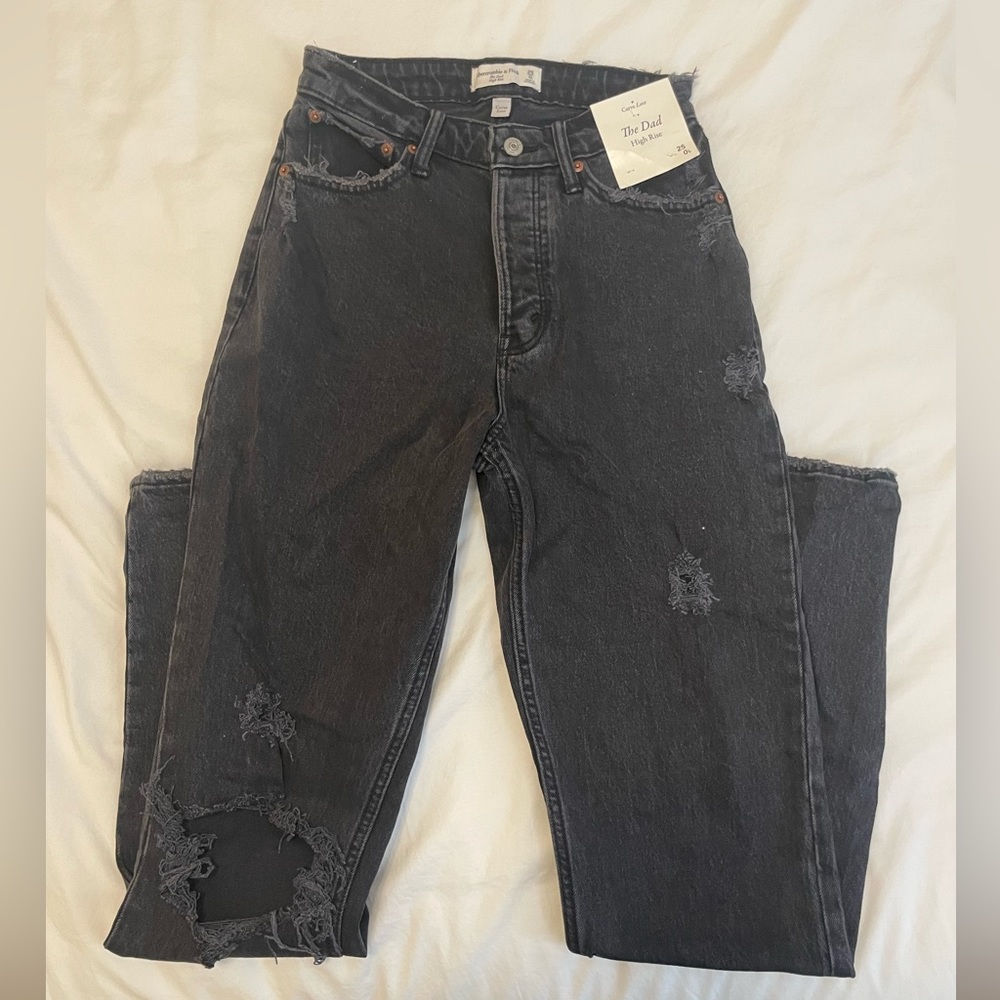 Abercrombie & Fitch Curve Love The Dad High Rise Jeans